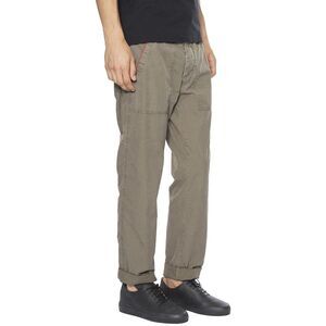 HISTORY REPEATS Men's Striped Cotton Twill Trousers Men GREEN Pants